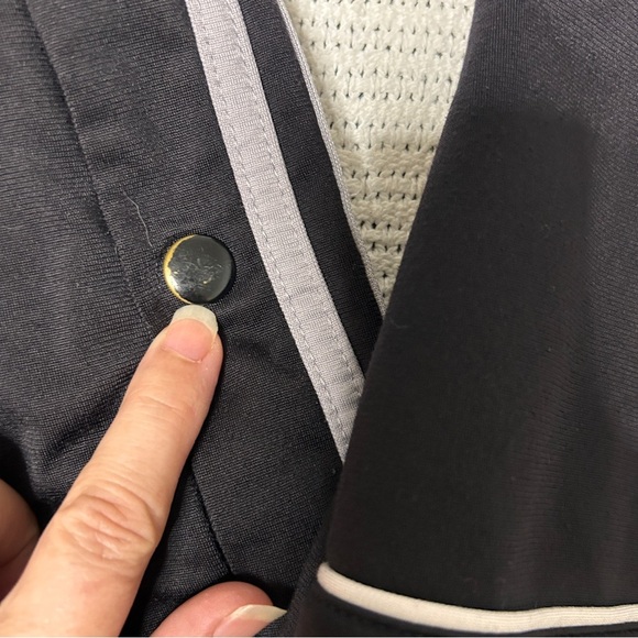 Adidas Tearaway track pants men’s Medium striped snap button y2K adibreak 90’s - Picture 7 of 13